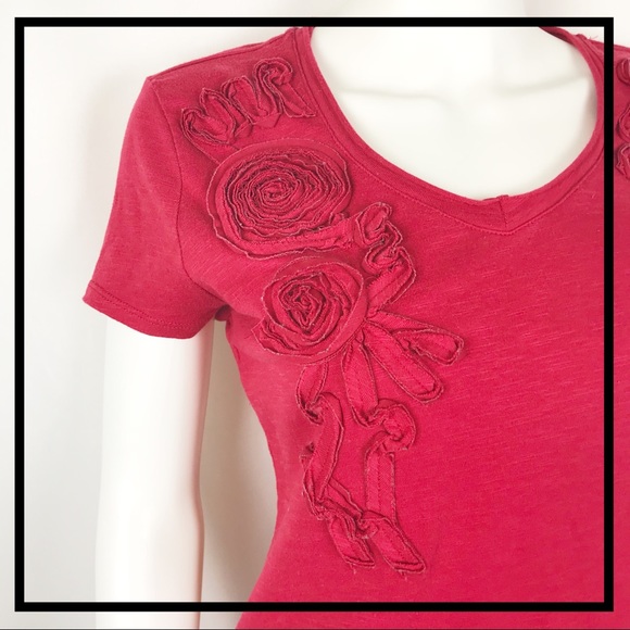 Cato Brand Res, Rose Pattern Top - Picture 6 of 7